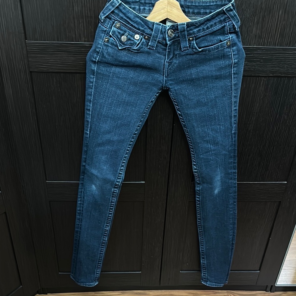 True Religion Women's Skinny Jeans - Dark Blue